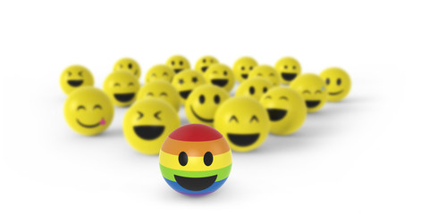 Smileys freuen sich über Comingout