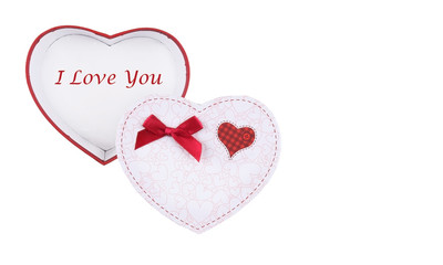 Heart shaped gift boxes and I love you