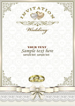 Wedding invitation background