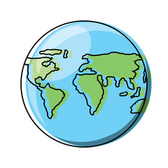 world map sphere icon