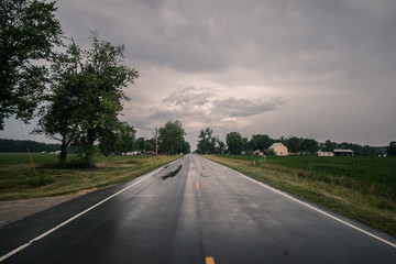Straßen von Kansas USA