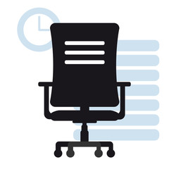 Office Armchair Icon - Vector Illustration