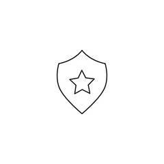 security shield star icon