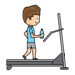 man on a treadmill