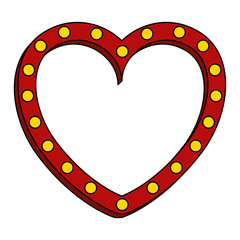Naklejka premium heart love silhouette decorative