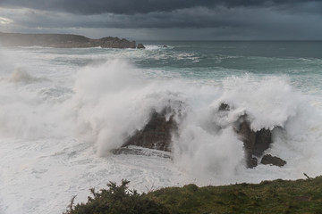 Waves of 10 meters on the Asturian coast