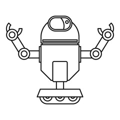 Automatic mechanism icon, outline style