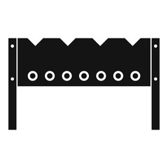 Brazier icon, simple style