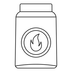 Box of matches icon, outline style