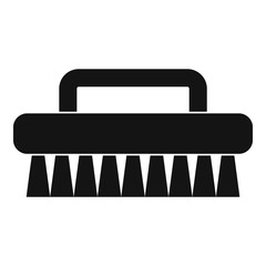Cleaning brush icon, simple style