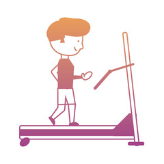 man on a treadmill