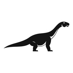 Titanosaurus dinosaur icon, simple style