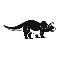 Styracosaurus icon, simple style