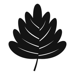 Hawthorn leaf icon, simple style