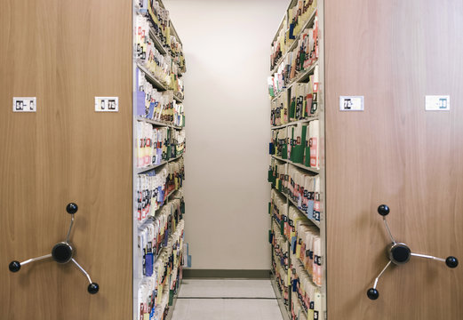 Medical records in the hospital