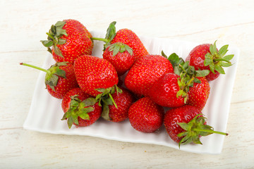 Strawberry in the bowl