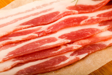 Raw bacon