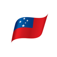 Samoa flag, vector illustration