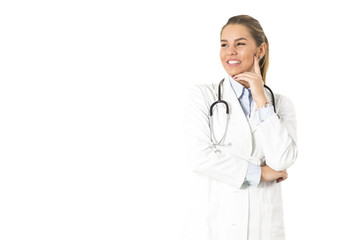 Smiling medical woman doctor