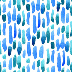 Abstract seamless pattern of watercolor brush strokes.