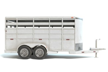 3d illustration of a horse trailer