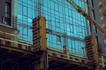 Naklejka premium construction of a new residential building