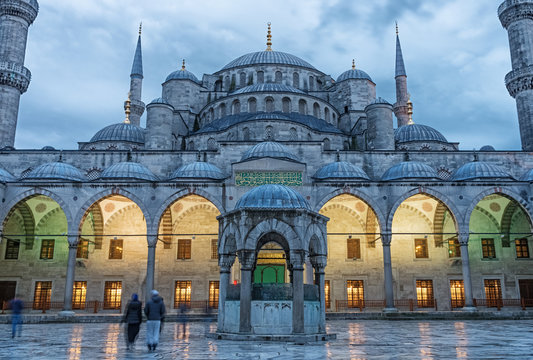 Sultan Ahmed Mosque In Istanbul. Turkey