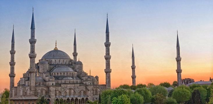 Sultan Ahmed Mosque in Istanbul. Turkey