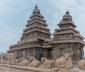 Shore temple in Mamallapuram, Tamil Nadu, India