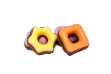 Candy tasty isoated on the white
