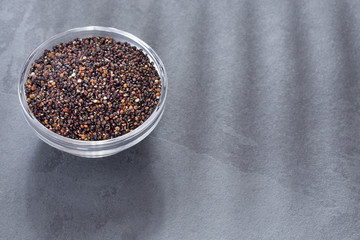 Seeds of black quinoa - Chenopodium quinoa