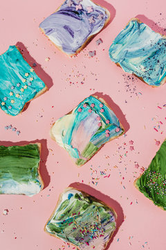 Rainbow toast