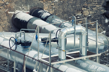 pipes of large size.