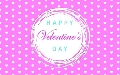 Valentine’s Day greeting card. Web banner. Vector illustration. 