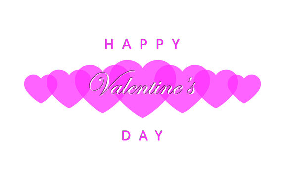 Valentine’s Day greeting card. Web banner. Vector illustration. 