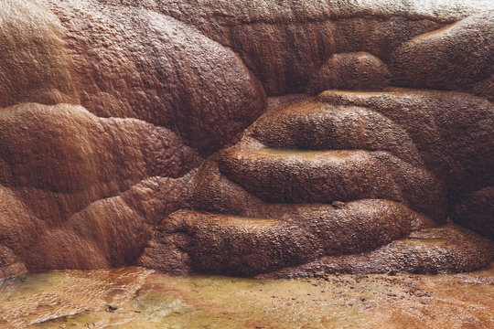 Detail Of Crystal Geyser, Near Green River, Utah