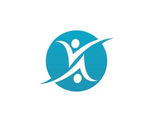 Fototapeta premium community care Logo template