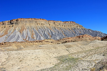 Layers of the Waterpocket Fold in Capitol Reef National Park, Utah, USA