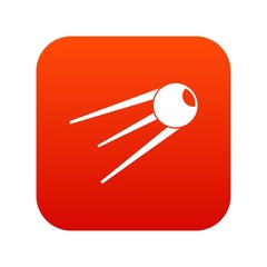 Sputnik icon digital red