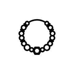 necklace icon. Jewelry Icon. Premium quality graphic design. Signs, outline symbols collection, simple icon for websites, web design, mobile app