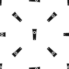 Sunscreen pattern seamless black