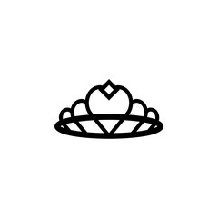 crown icon. Jewelry Icon. Premium quality graphic design. Signs, outline symbols collection, simple icon for websites, web design, mobile app