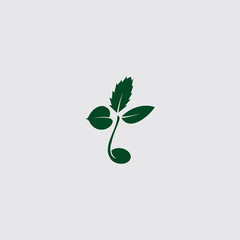 nature logo template design concept vector