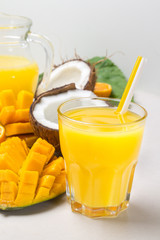 Fresh juice from tropical fruits
