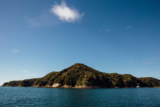 A Puff of Cloud above New Zealand Coast