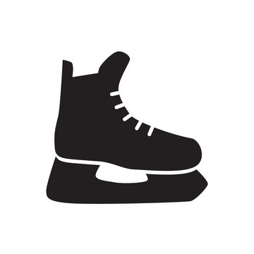 ice hockey skates icon- vector illustration