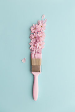 Paintbrush with cherry blossoms