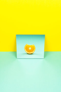 Slice of orange reflection