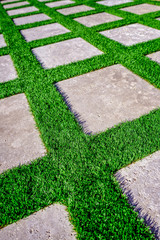 Grass and Tile Pattern