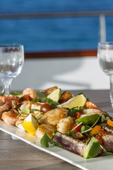 Vacation on Motor Yacht, details of Interior Luxury Yacht from Bahamas to Caribbean